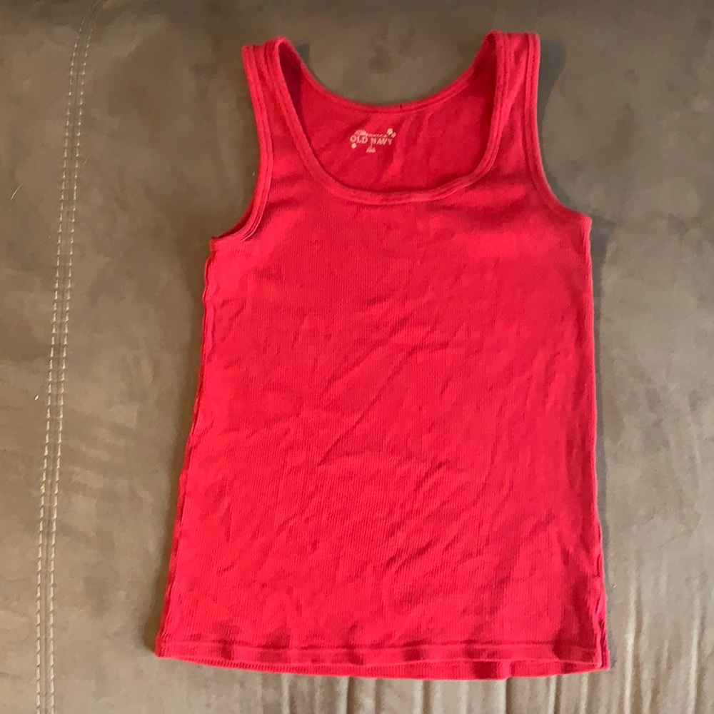 Red Old Navy tank top